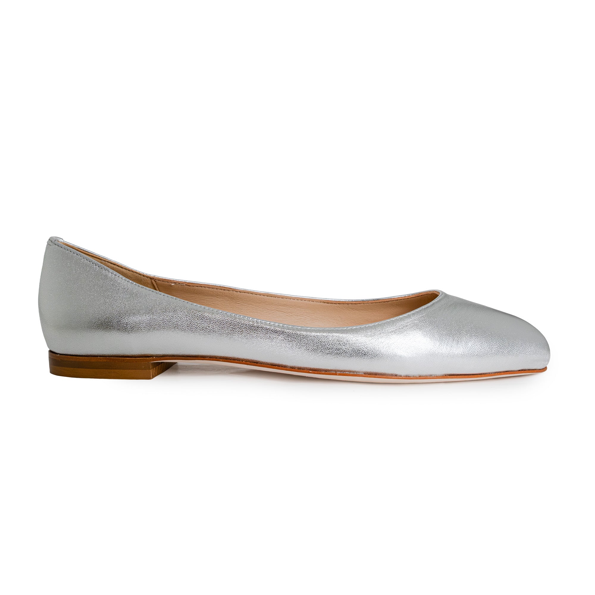 silver dress flats Arianna Silver Ballet flats – Fabio Rusconi