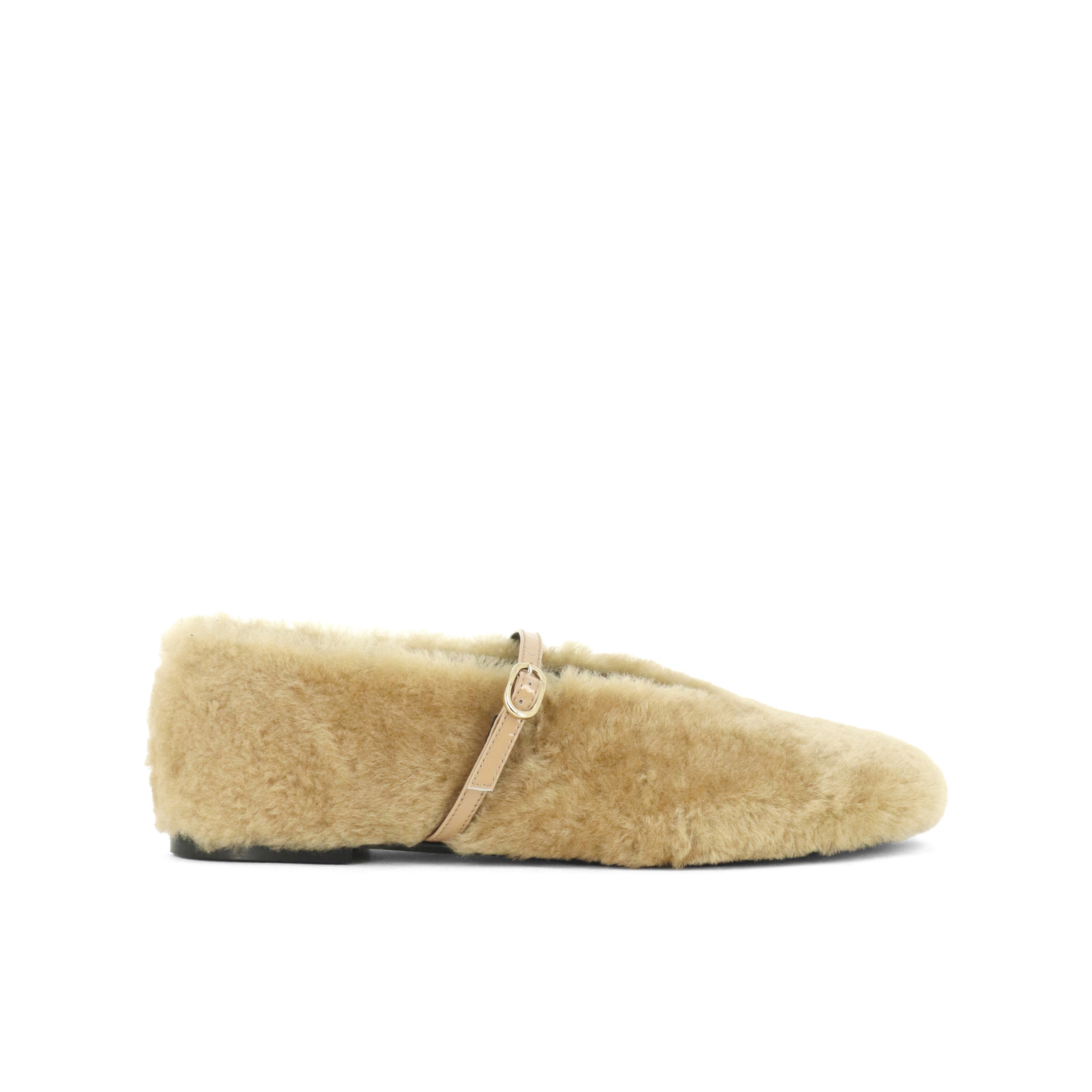 Lia Shearling Tan