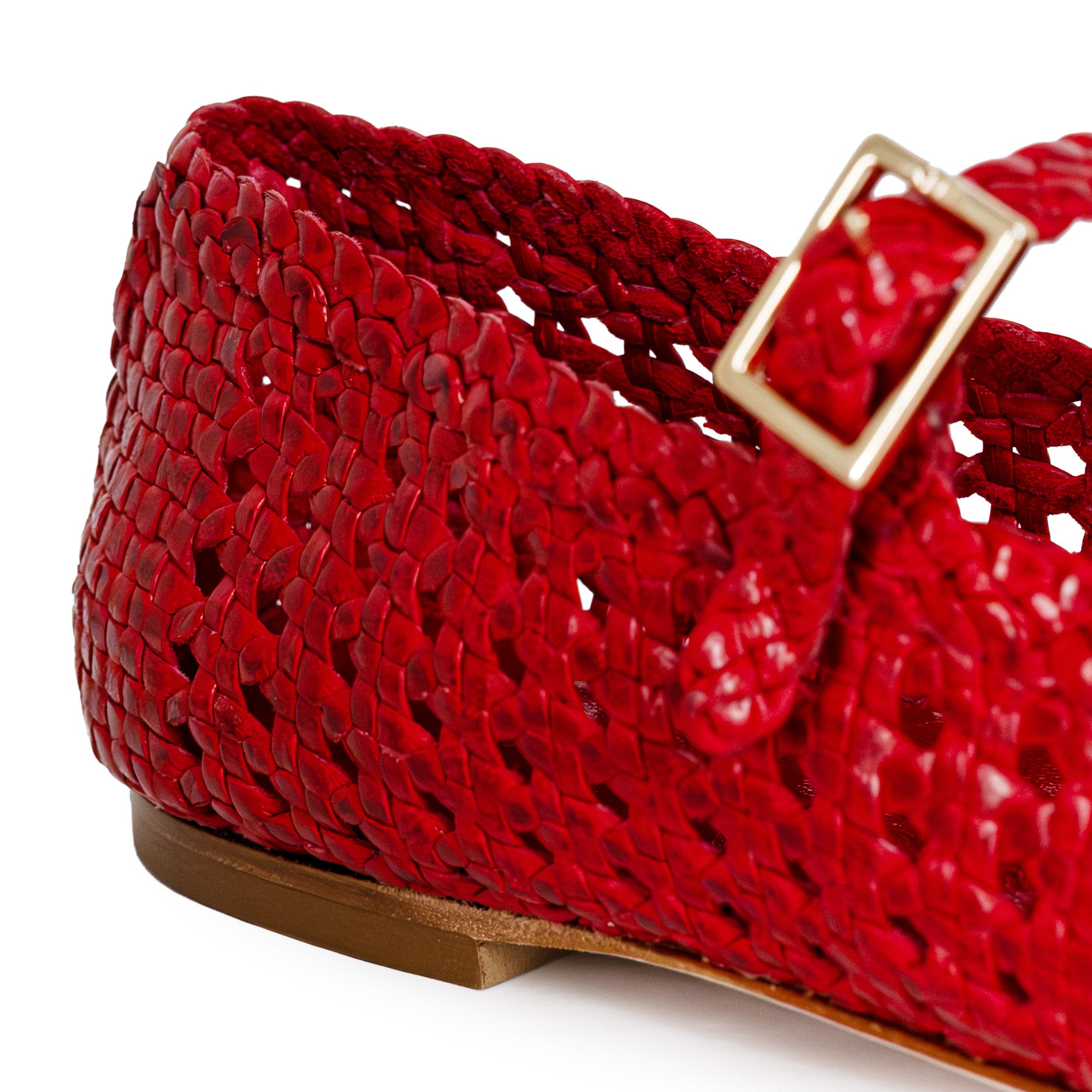 Ambra Coral Hand-woven Mary Jane – Fabio Rusconi
