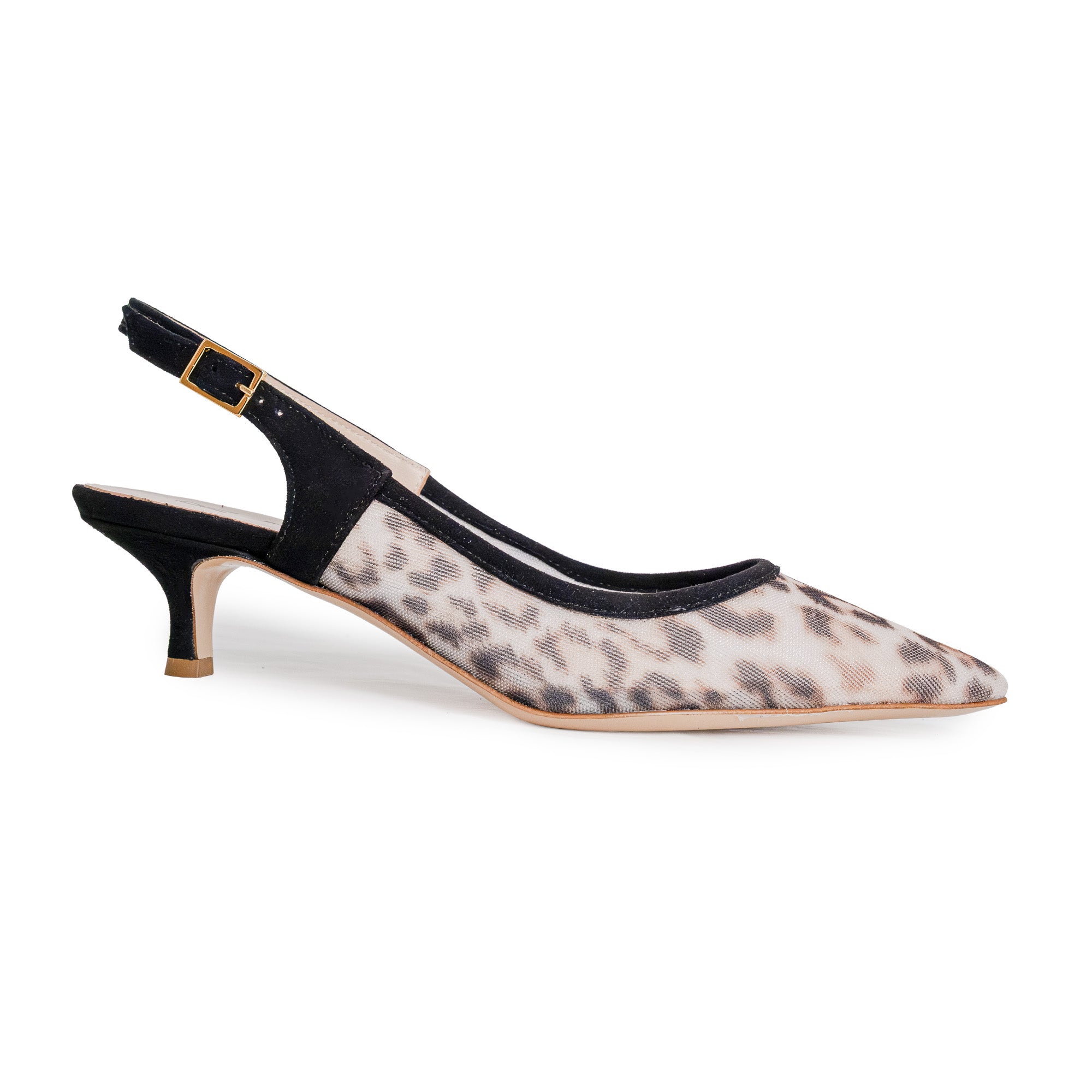Denise Black Animal-print court shoe – Fabio Rusconi
