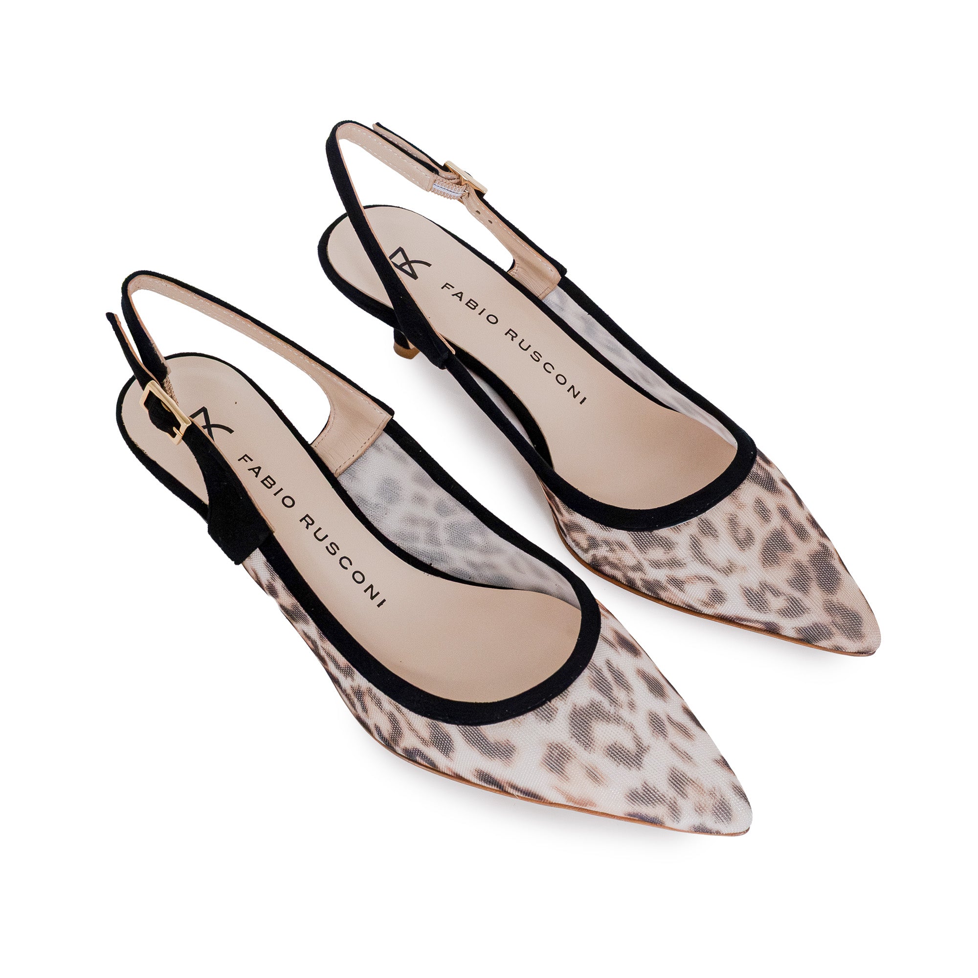 Denise Black Animal-print court shoe – Fabio Rusconi