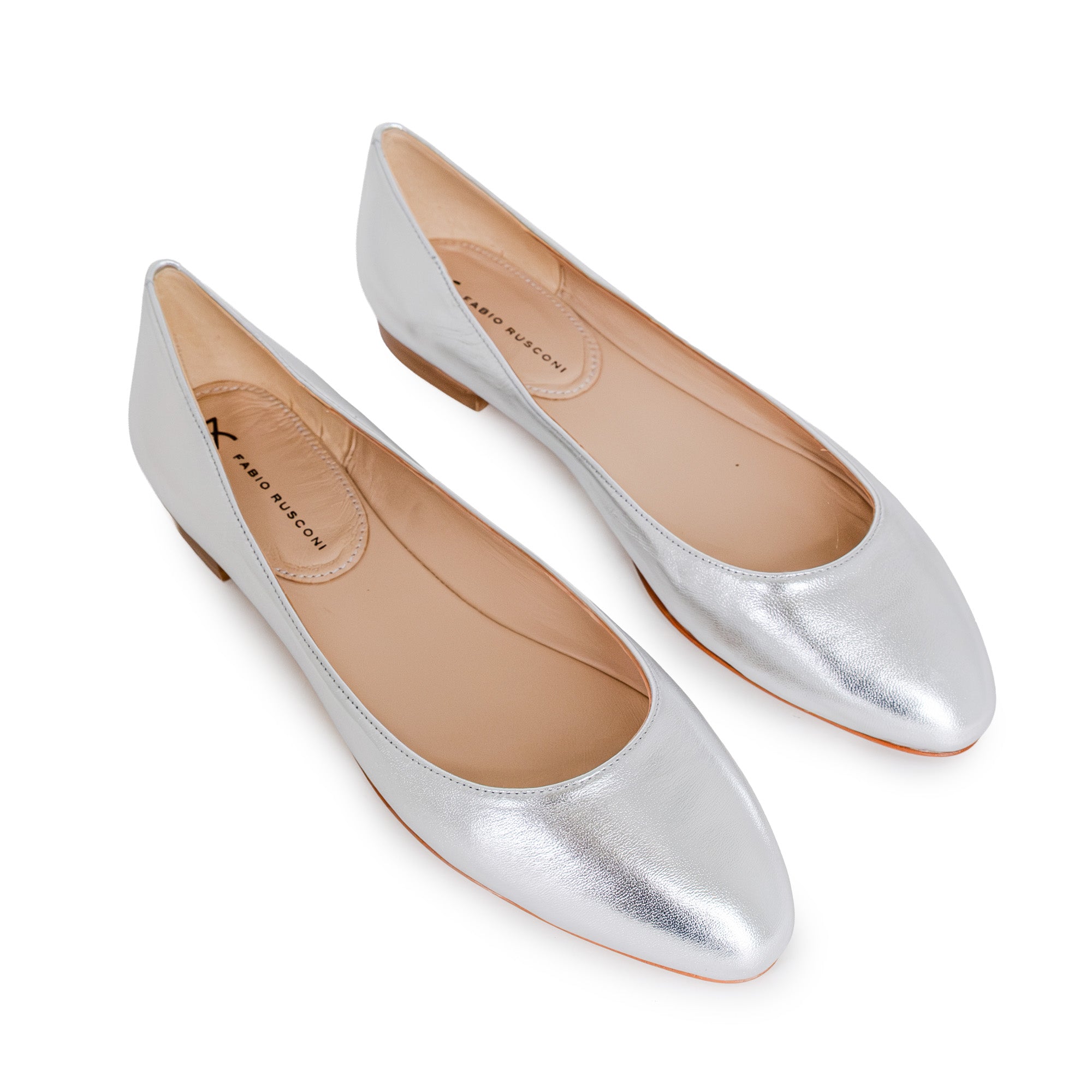 Arianna Silver Ballet flats – Fabio Rusconi