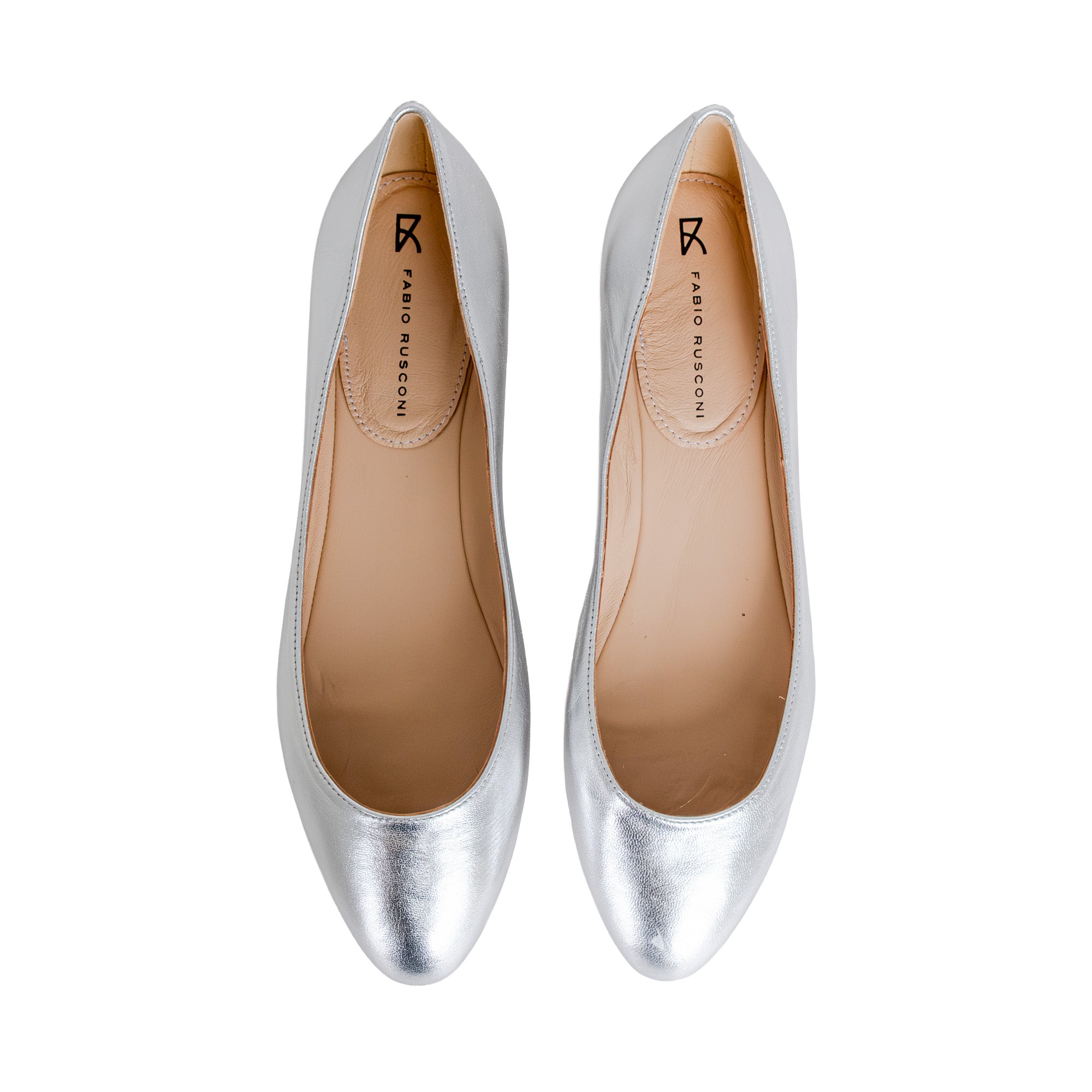 Arianna Silver Ballet flats – Fabio Rusconi