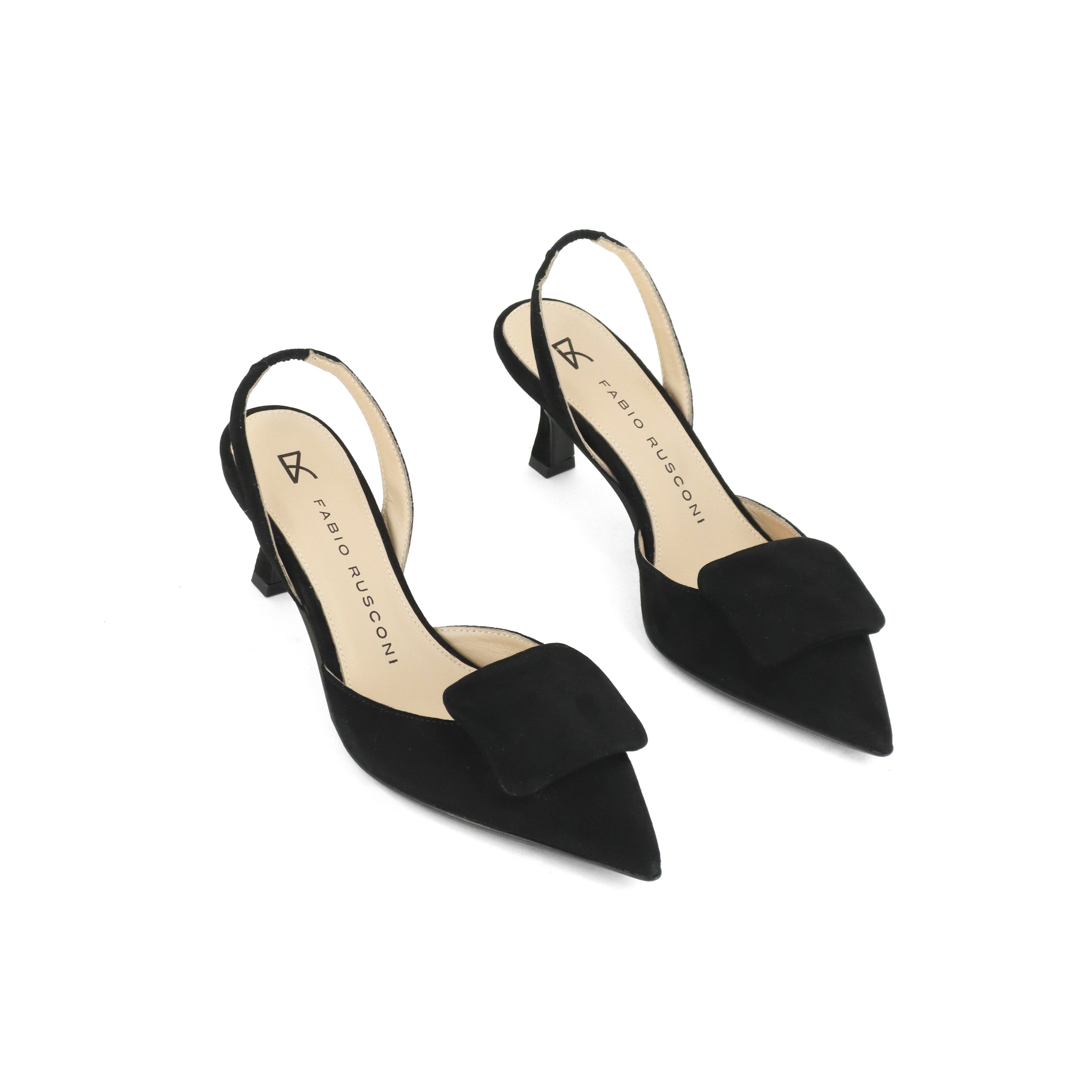 P*୧様 ⭐︎新品未使用⭐︎FABIO RUSCONI ブラック ダブルストラッ ファビオルスコーニ FABIO RUSCONI スクエアトウダブル